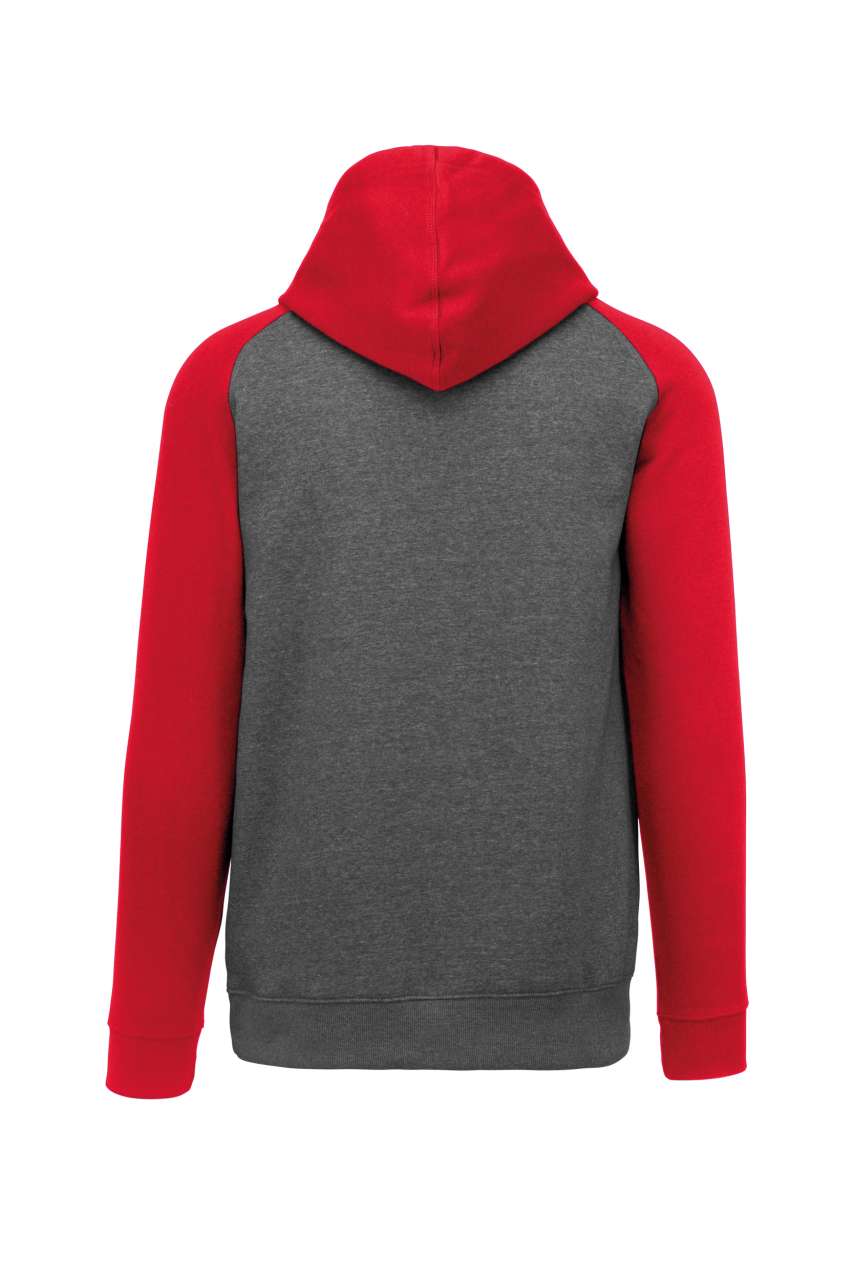 Grey Heather/Sporty Red