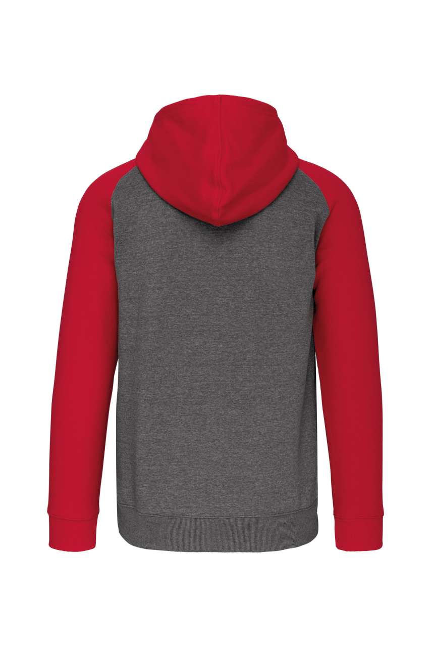 Grey Heather/Sporty Red